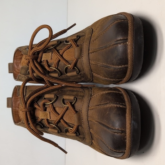 UGG Heather lace up bootie boots women's size 9 EU 40 - Picture 3 of 16